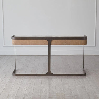 Element Desk by Global Views in grey and marble. Made from unique in a modern style.