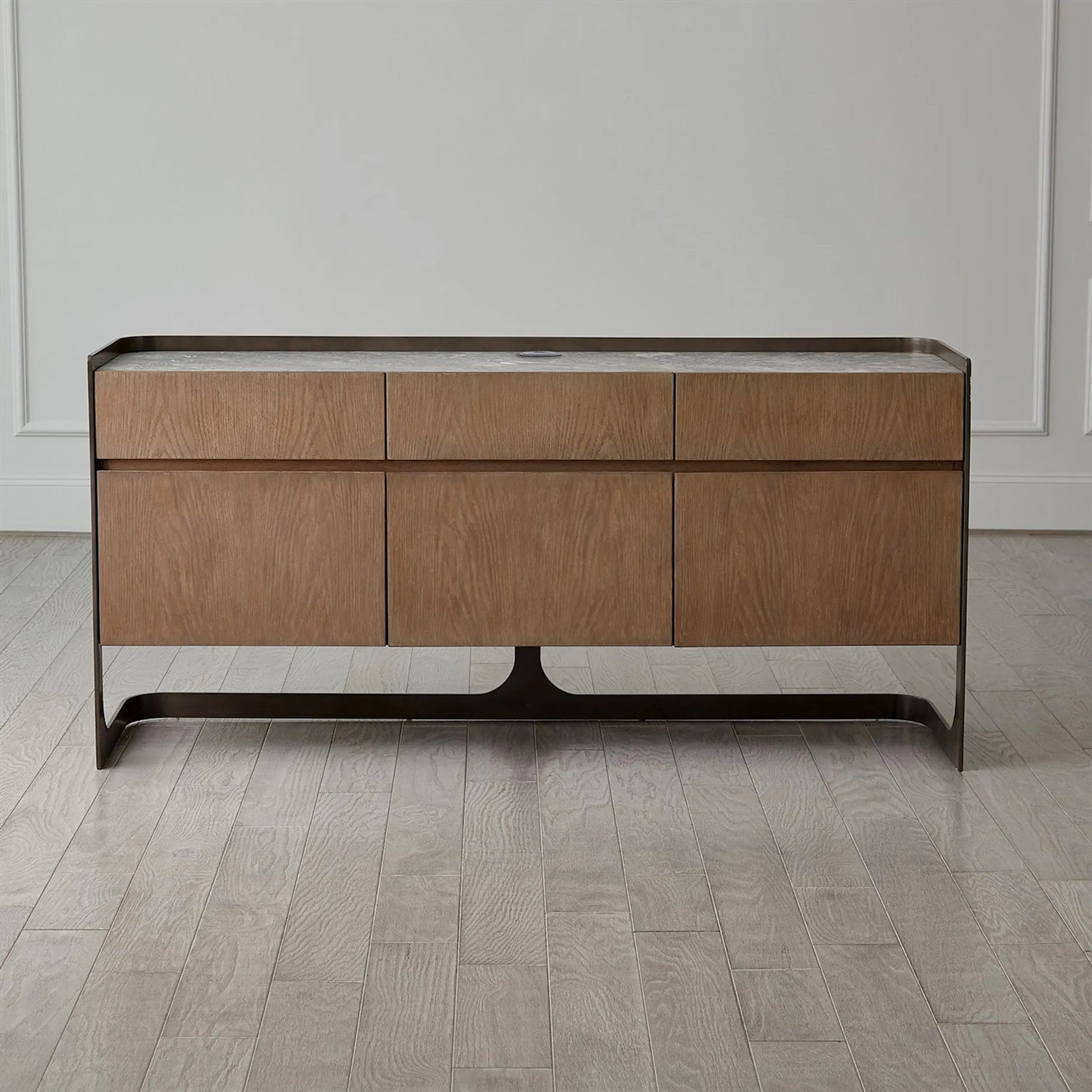 Element Media Cabinet by Global Views in grey and marble. Made from unique in a modern style.