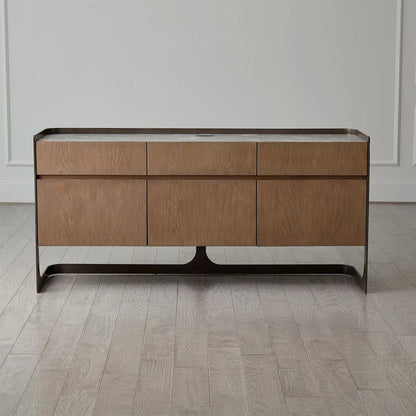 Element Media Cabinet by Global Views in grey and marble. Made from unique in a modern style.