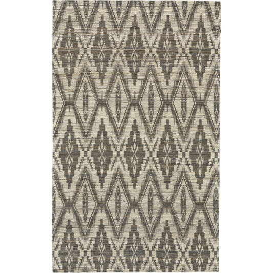Lilliana Transitional Geometric Rug - 0768F by Feizy in gray, tan. Made from jute in a unique style.