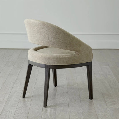 Alcott Dining Chair by Global Views. Made from beech wood, semi-aniline grey leather in a transitional style.