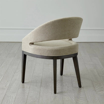 Alcott Dining Chair by Global Views. Made from beech wood, semi-aniline grey leather in a transitional style.