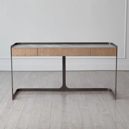 Element Desk by Global Views in grey and marble. Made from unique in a modern style.