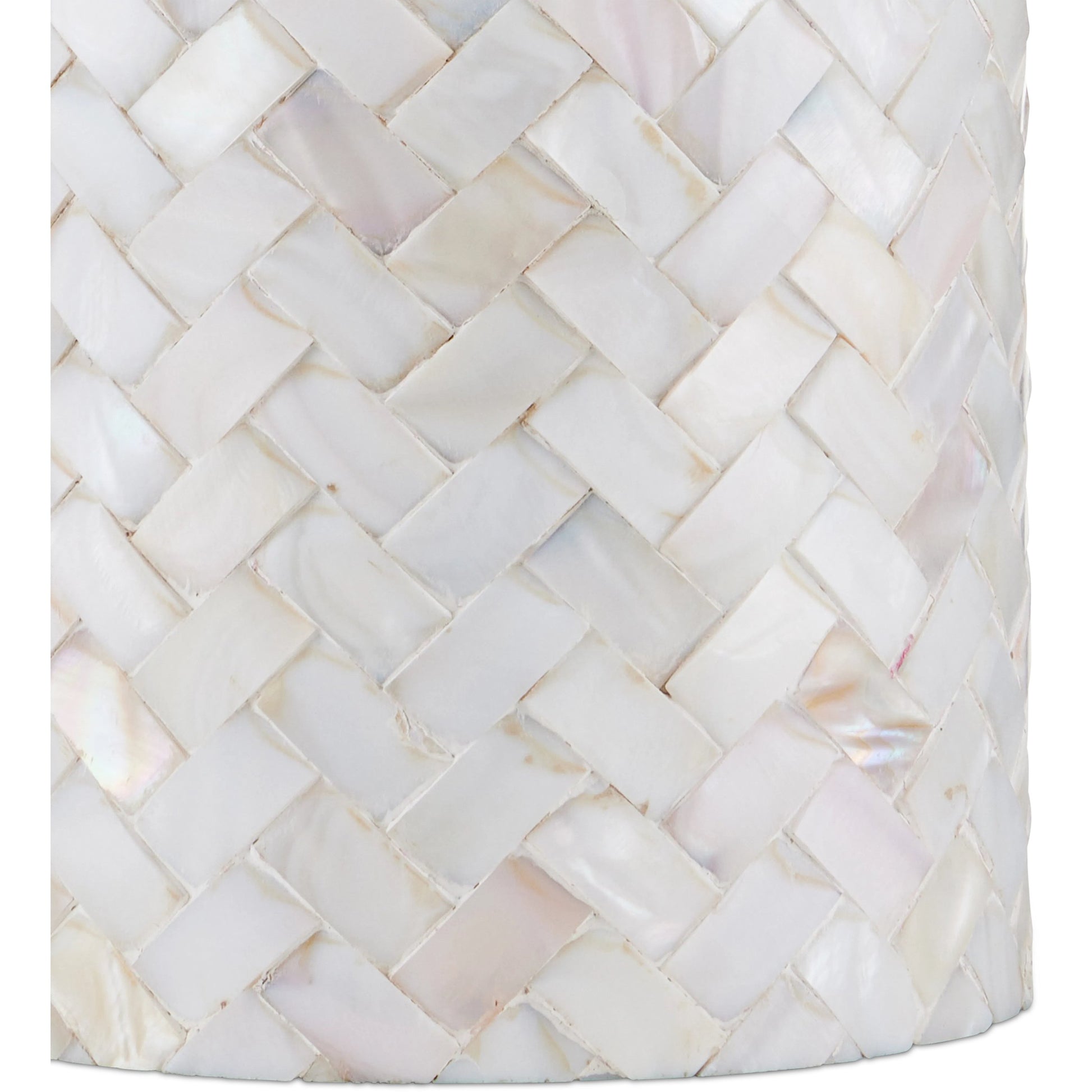 Meraki Mother-Of-Pearl Table Lamp by Currey and Company. Made from mother of pearl, engineered wood in a modern style.