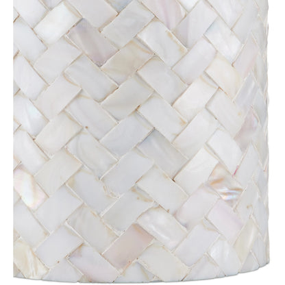 Meraki Mother-Of-Pearl Table Lamp by Currey and Company. Made from mother of pearl, engineered wood in a modern style.