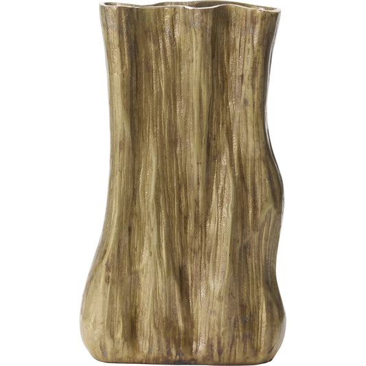 Dali Vase by Accent Decor in antique, gold. Made from metal in a unique style.