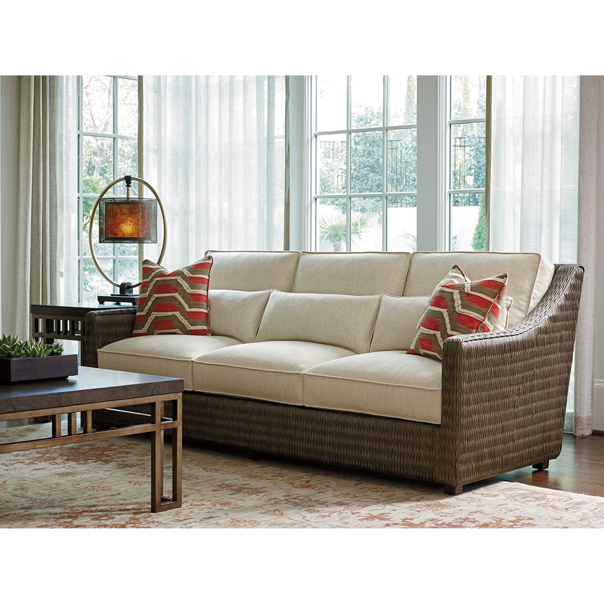 Montera Travertine Cocktail Table by Tommy Bahama Home. Made from unique in a transitional style.
