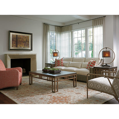 Montera Travertine End Table by Tommy Bahama Home. Made from unique in a transitional style.