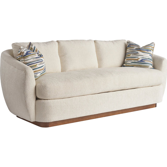 001 SI-2540635 | Primary Silo | Gossner Sofa by Tommy Bahama Home in white, ivory and tan. Made from white oak, fabric in a unique style.