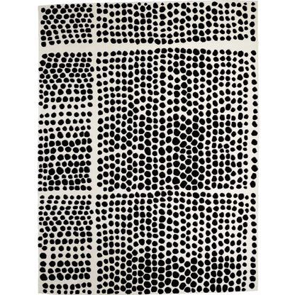 Graffiti Rug by Global Views in white. Made from unique in a unique style.