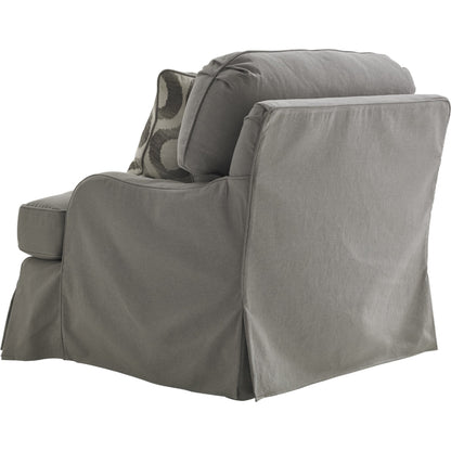Stowe Slipcover Chair by Lexington in gray and gray. Made from unique in a transitional style.