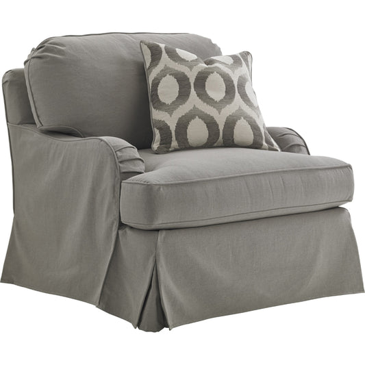 001 SR-835714 | Additional Silo | Stowe Slipcover Swivel Chair by Lexington in gray and gray. Made from unique in a transitional style.