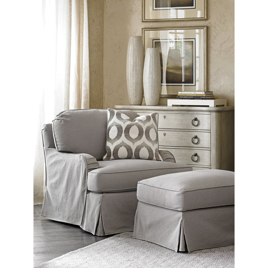 Stowe Slipcover Chair by Lexington in gray and gray. Made from unique in a transitional style.