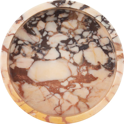 Digby Bowl by Currey and Company in natural. Made from purple breccia in a modern style.