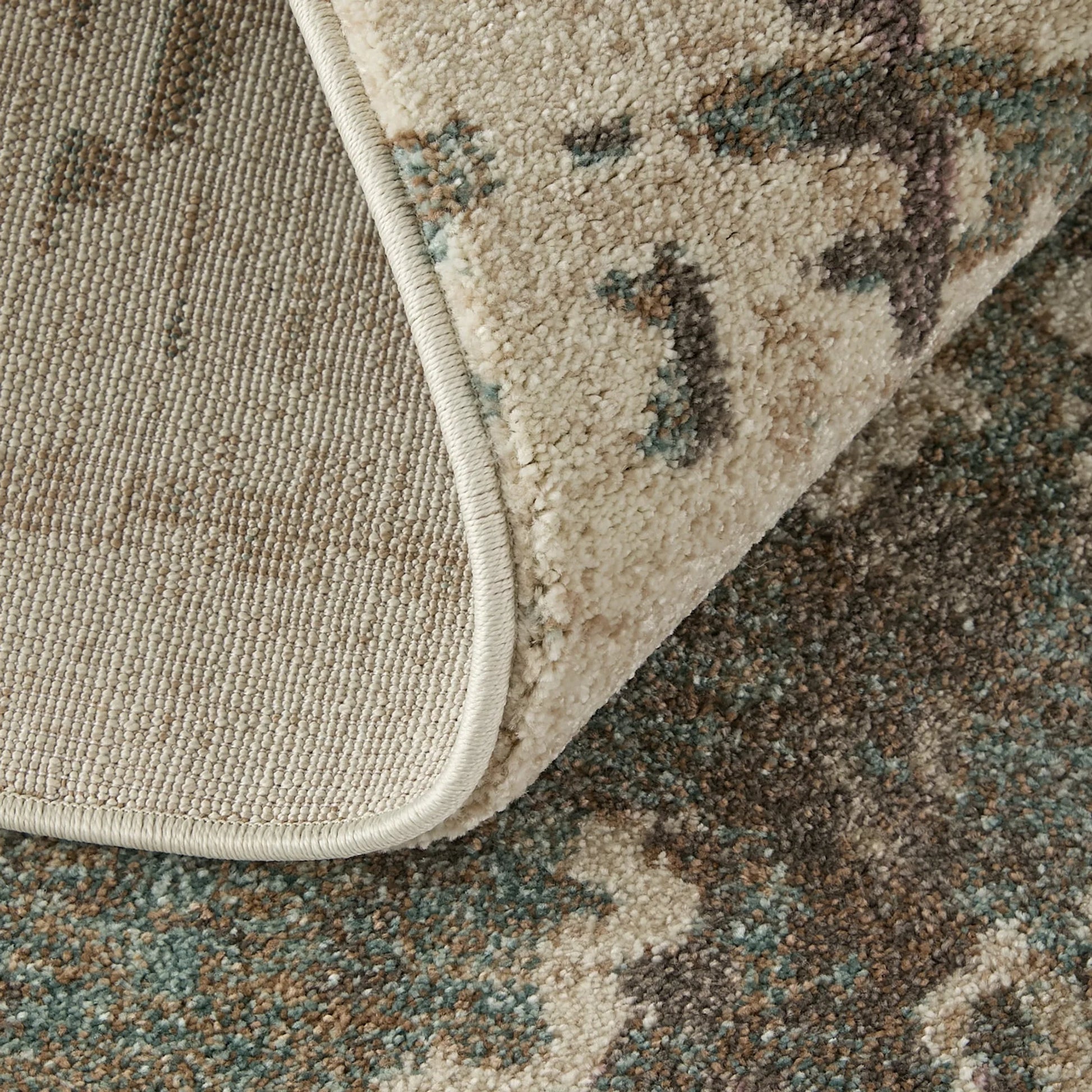 Eden EDN39QRF Rug by Feizy in ivory, blue, purple. Made from polypropylene in a unique style.