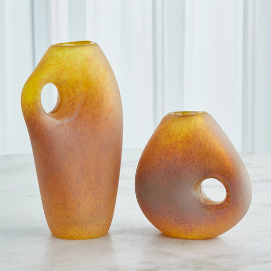 Freeform Vase by Global Views in red. Made from unique in a eclectic & global style.