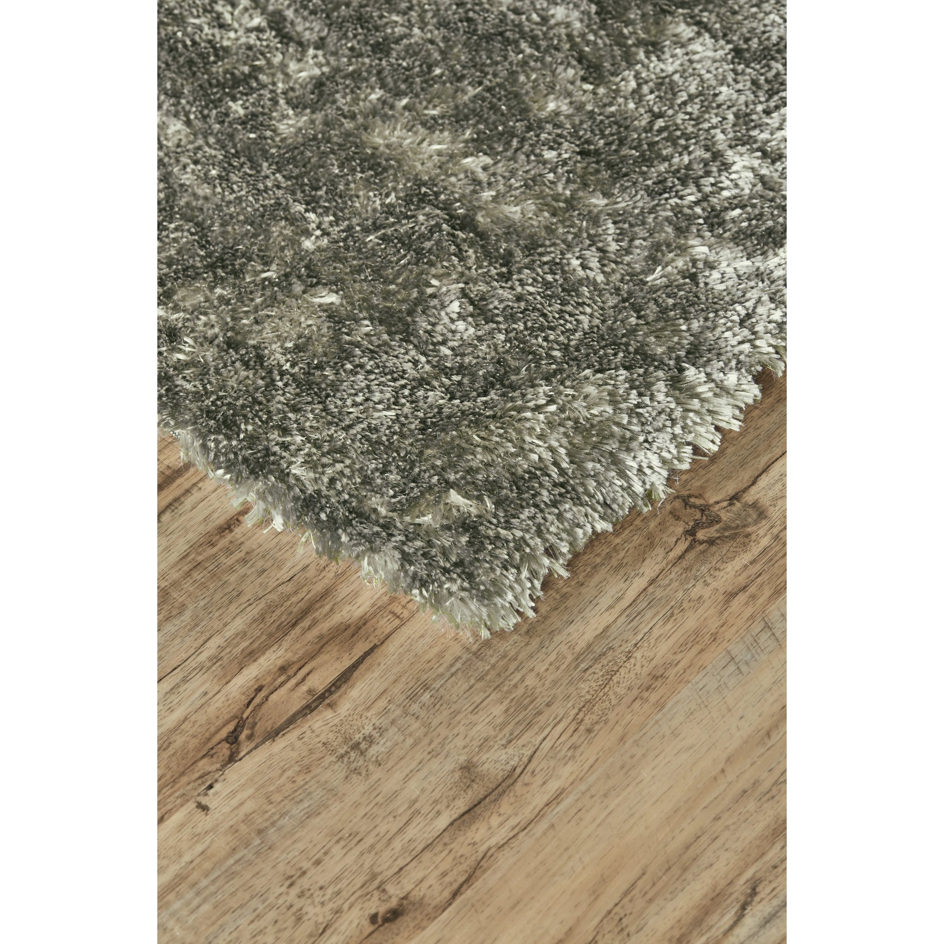Blunham Solid Rug - 4116F by Feizy in gold, green. Made from polyester, cotton in a unique style.