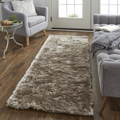 Blunham Solid Rug - 4116F by Feizy in gold, green. Made from polyester, cotton in a unique style.