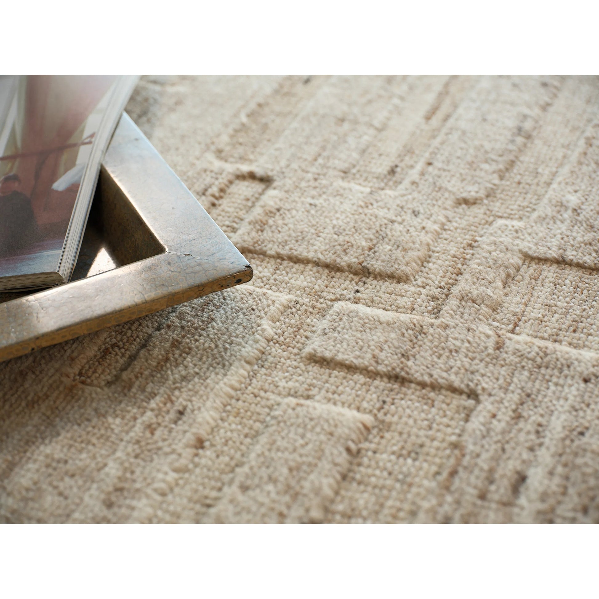 Malmo 7494 Rug by Exquisite Rugs in beige. Made from new zealand wool in a unique style.