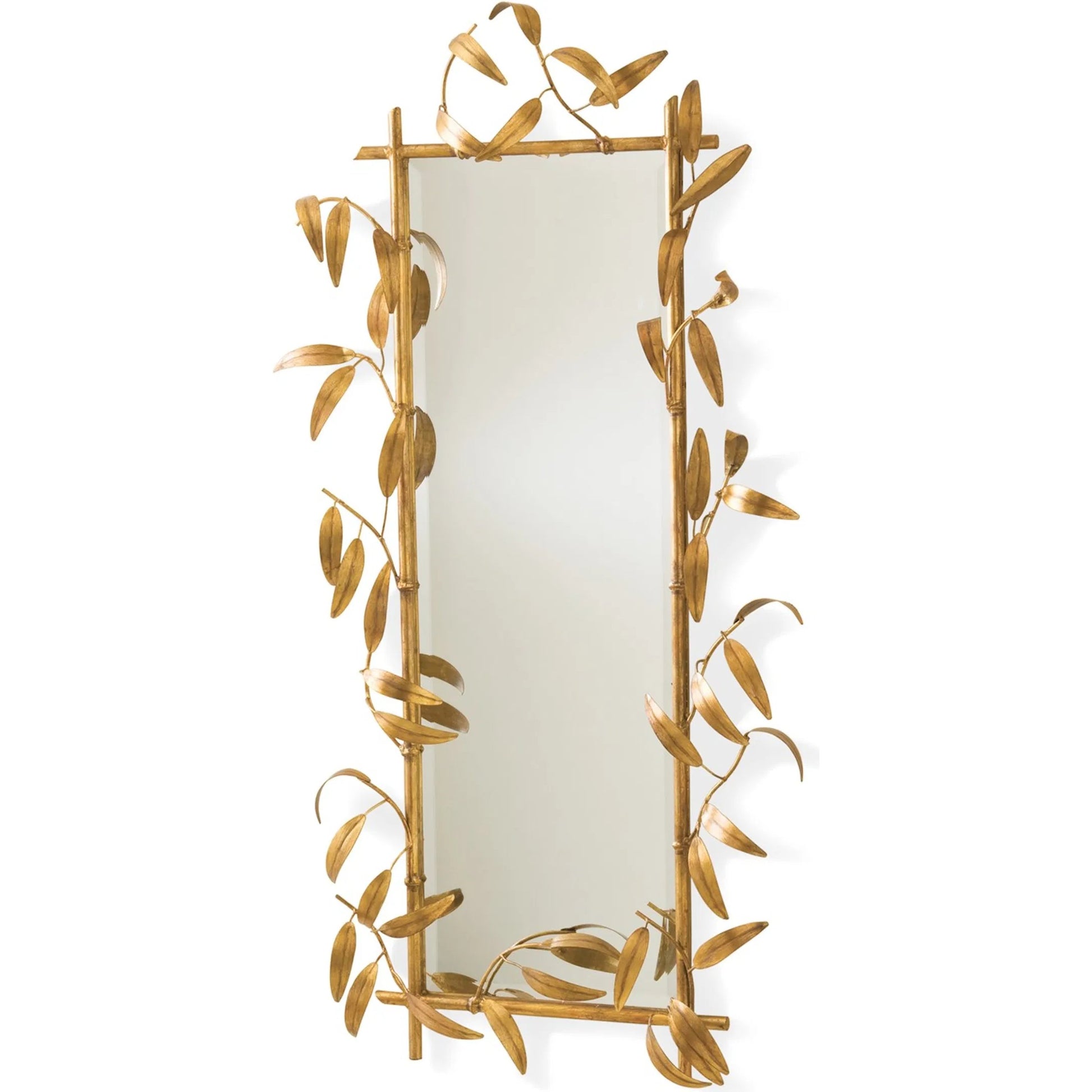 Bamboo Mirror by Global Views in painted finish. Made from mdf, mirror in a eclectic & global style.