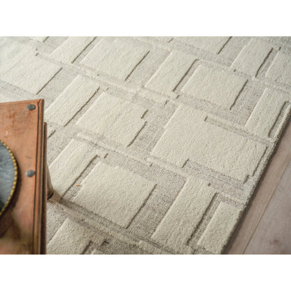 Malmo 7497 Rug by Exquisite Rugs in ivory, beige, taupe. Made from new zealand wool in a unique style.