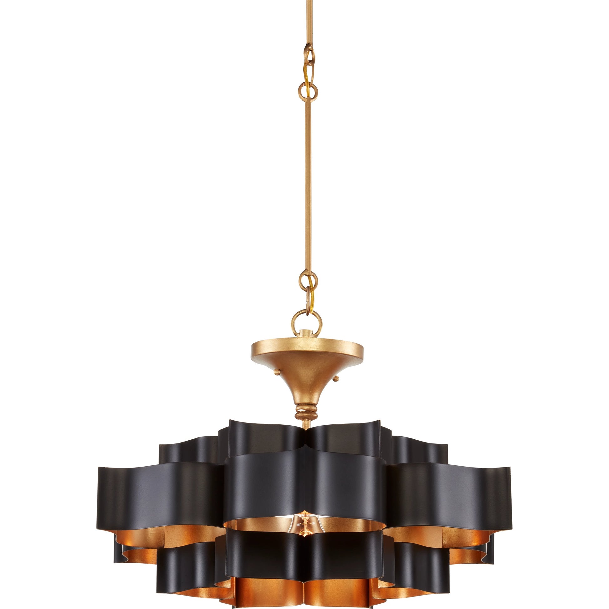Grand Lotus Chandelier by Currey and Company. Made from unique in a modern style.