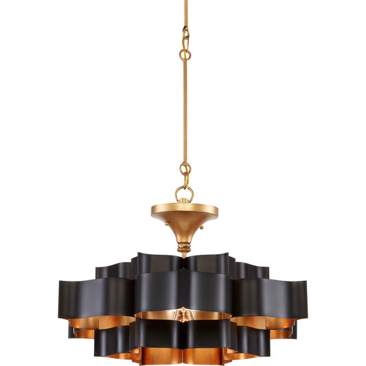003 SI-1894334 | Primary Silo | Grand Lotus Chandelier by Currey and Company. Made from unique in a modern style.
