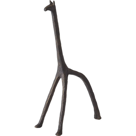 Iron Giraffe by Global Views in bronze. Made from unique in a modern style.