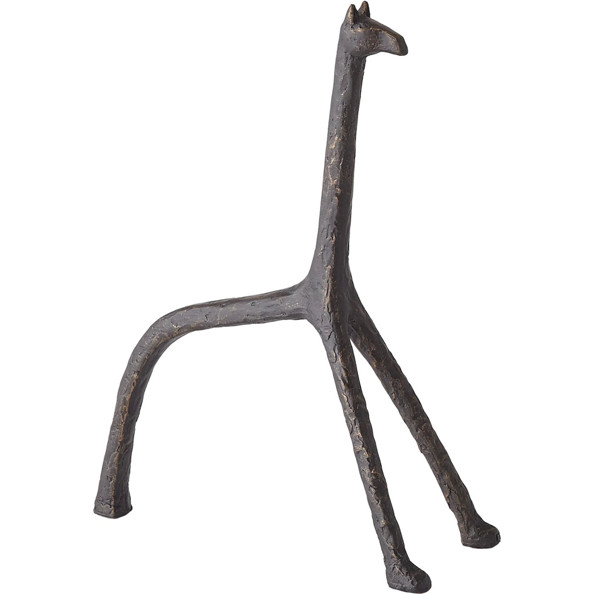 Iron Giraffe by Global Views in bronze. Made from unique in a modern style.