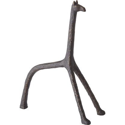 Iron Giraffe by Global Views in bronze. Made from unique in a modern style.