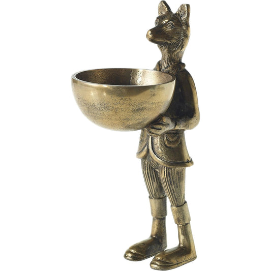 E+E Eloise Dish Stand by Accent Decor in gold. Made from metal in a modern style.
