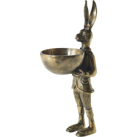 E+E Eric Dish Stand by Accent Decor in gold. Made from metal in a modern style.