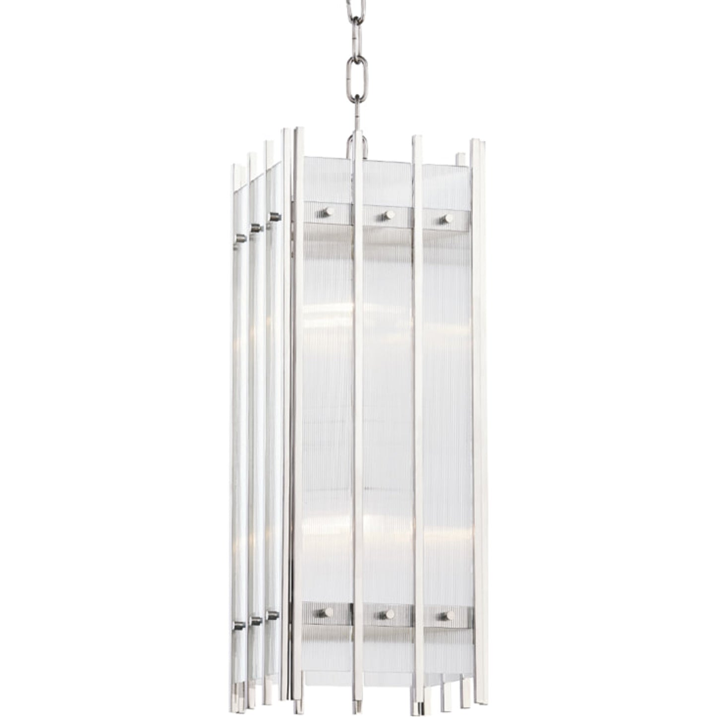 001 SR-763513 | Primary Silo | Wooster Pendant by Hudson Valley in polished nickel. Made from steel in a transitional style.
