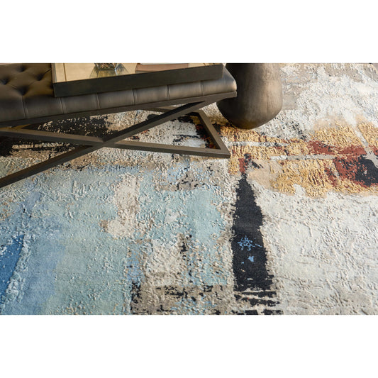 Picasso 7509 Rug by Exquisite Rugs in blue. Made from wool, silk in a unique style.
