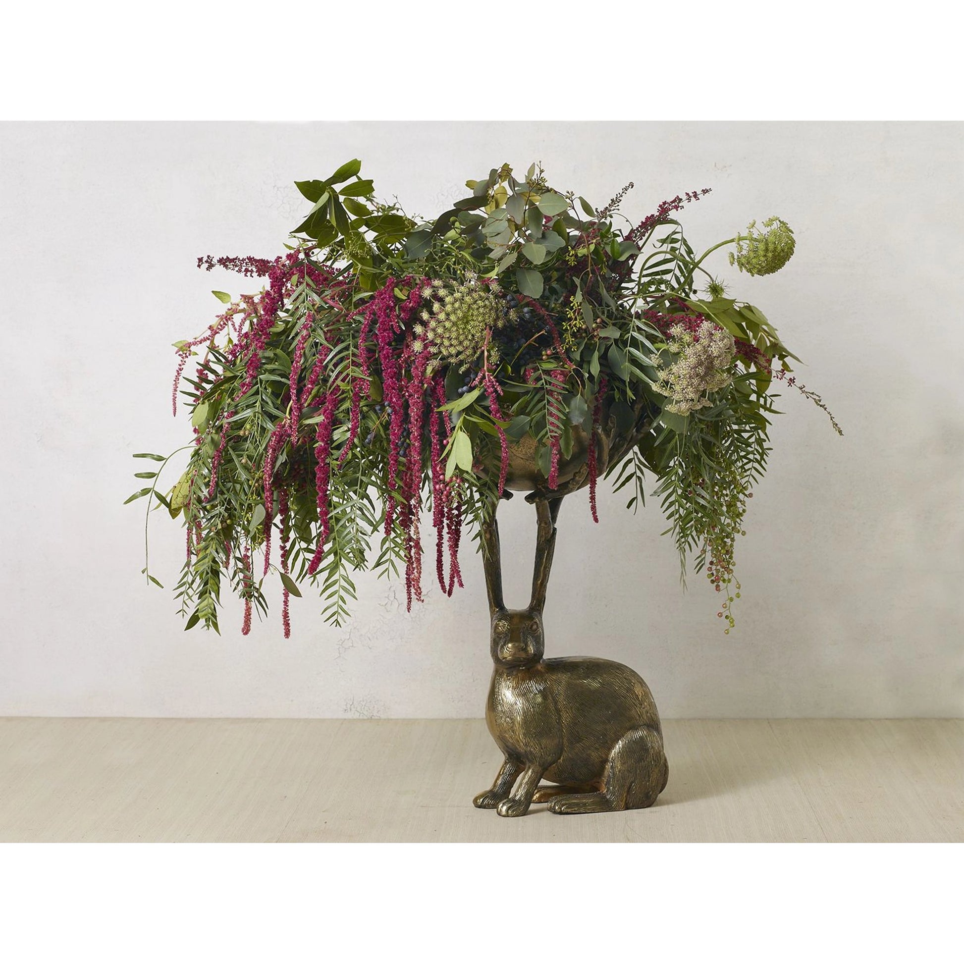 E+E Eric Branch Bowl by Accent Decor in gold. Made from metal in a modern style.