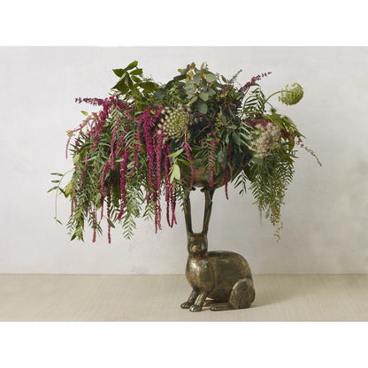 E+E Eric Branch Bowl by Accent Decor in gold. Made from metal in a modern style.