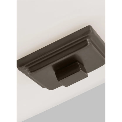 Ellis Harper Two Light Ceiling Flush Mount by Visual Comfort & Co. in brushed nickel. Made from steel in a traditional style.