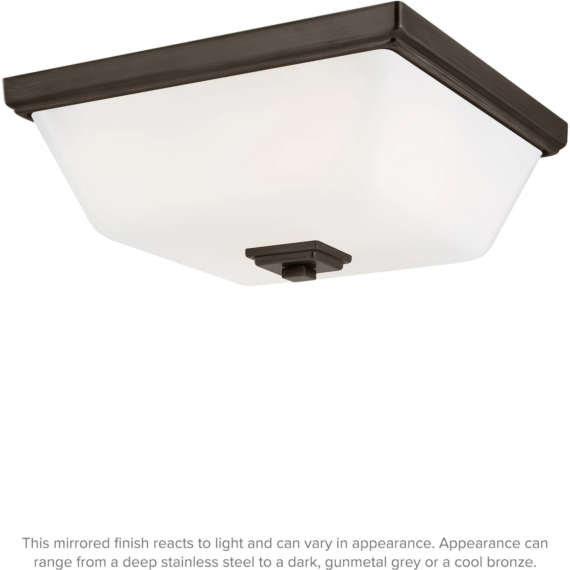 Ellis Harper Two Light Ceiling Flush Mount by Visual Comfort & Co. in brushed nickel. Made from steel in a traditional style.