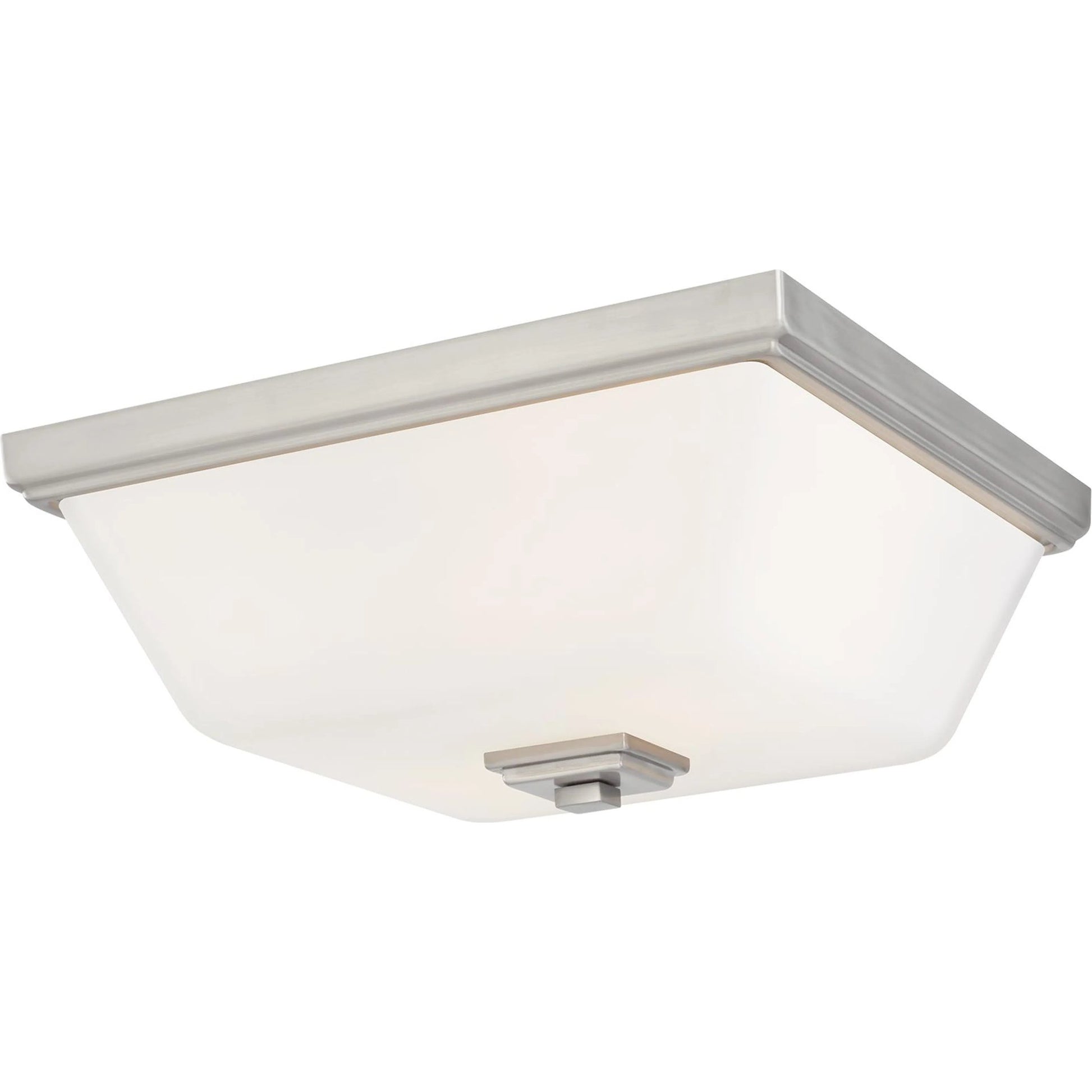 Ellis Harper Two Light Ceiling Flush Mount by Visual Comfort & Co. in brushed nickel. Made from steel in a traditional style.