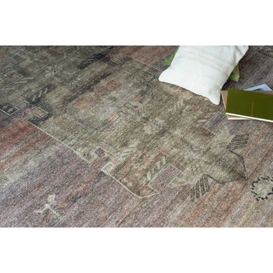 Estate 7516 Rug by Exquisite Rugs in beige, purple. Made from pet in a unique style.