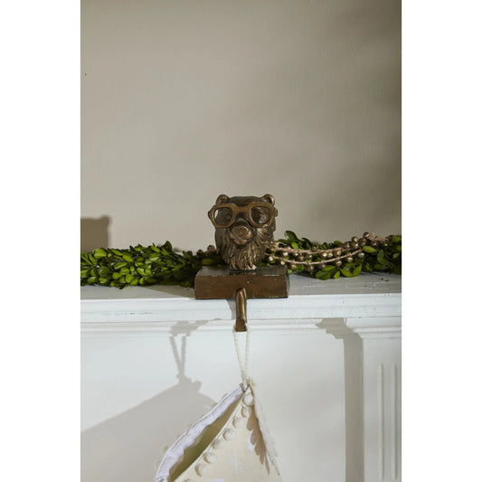 E+E Stocking Holder Beatrice by Accent Decor in antique-gold. Made from metal in a modern style.