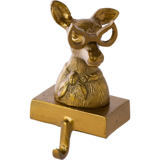 001 SI-2539573 | Primary Silo | E+E Margie Stocking Holder by Accent Decor in antique, gold. Made from metal in a unique style.