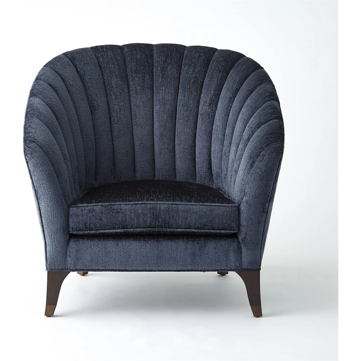 002 SI-2323929 | Additional Silo | Luxe Lounge Chair by Global Views in indigo and walnut. Made from unique in a unique style.