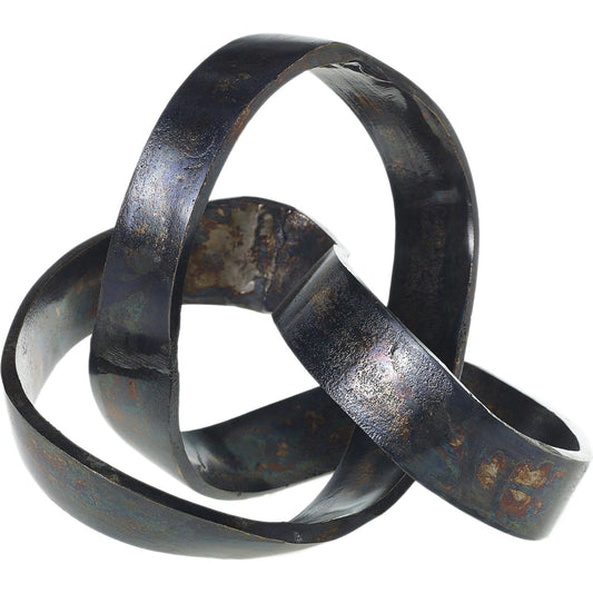 Contemporary Sculpture by Accent Decor in black. Made from metal in a modern style.