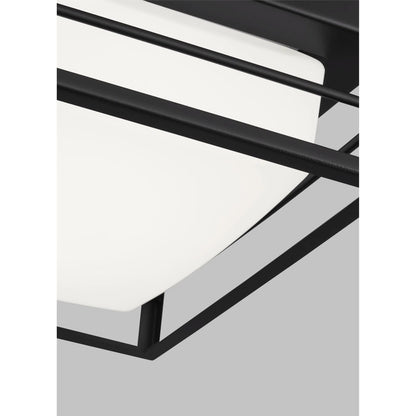 Dearborn Small LED Ceiling Flush Mount by Visual Comfort & Co.. Made from steel in a modern style.