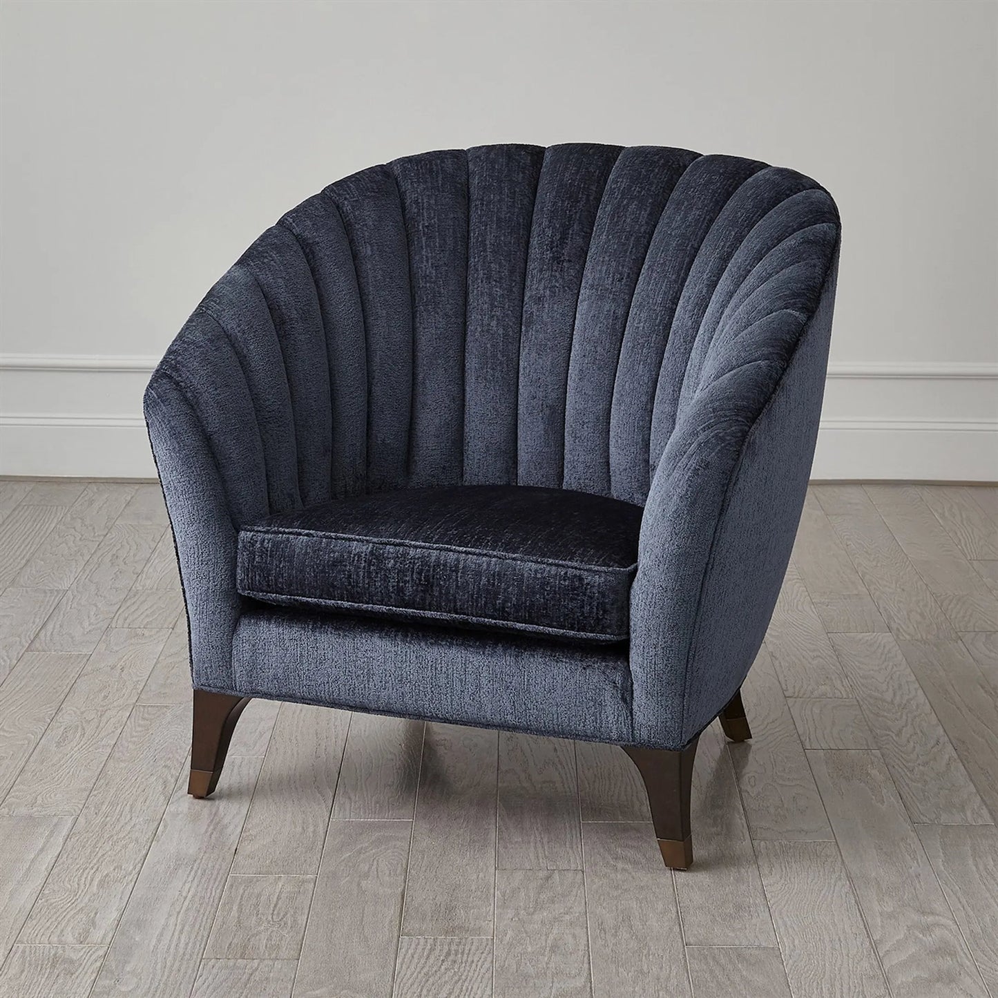 012 SI-2323929 | Lifestyle | Luxe Lounge Chair by Global Views in indigo and walnut. Made from unique in a unique style.
