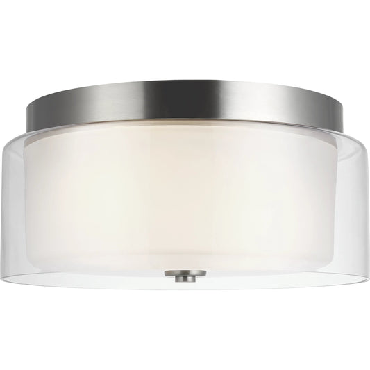 Elmwood Park Two Light Flush Mount by Visual Comfort & Co.. Made from steel in a unique style.