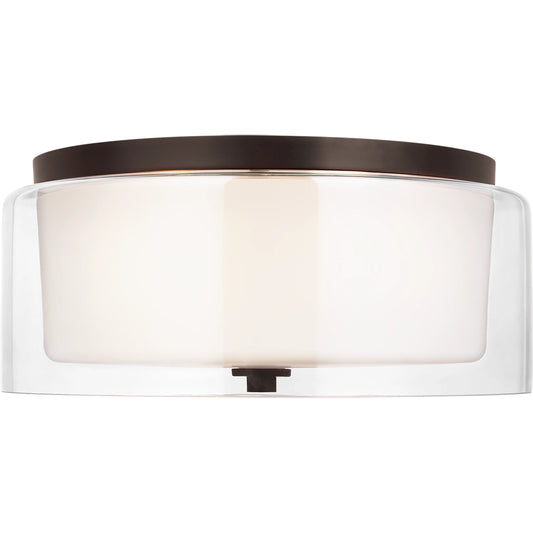 Elmwood Park Two Light Flush Mount by Visual Comfort & Co.. Made from steel in a unique style.