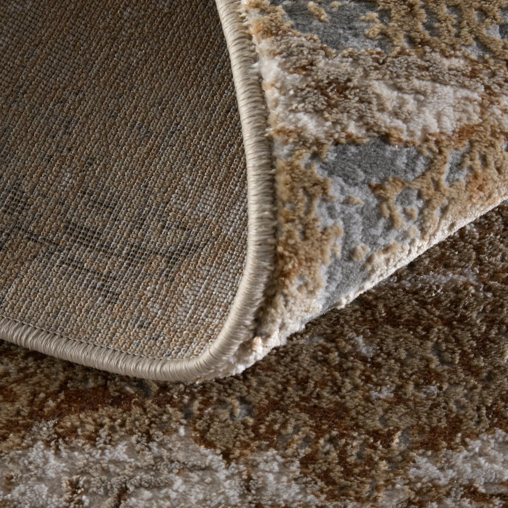 Aura Rug - 3567F by Feizy in ivory, gold, gray. Made from polyester, polypropylene in a unique style.