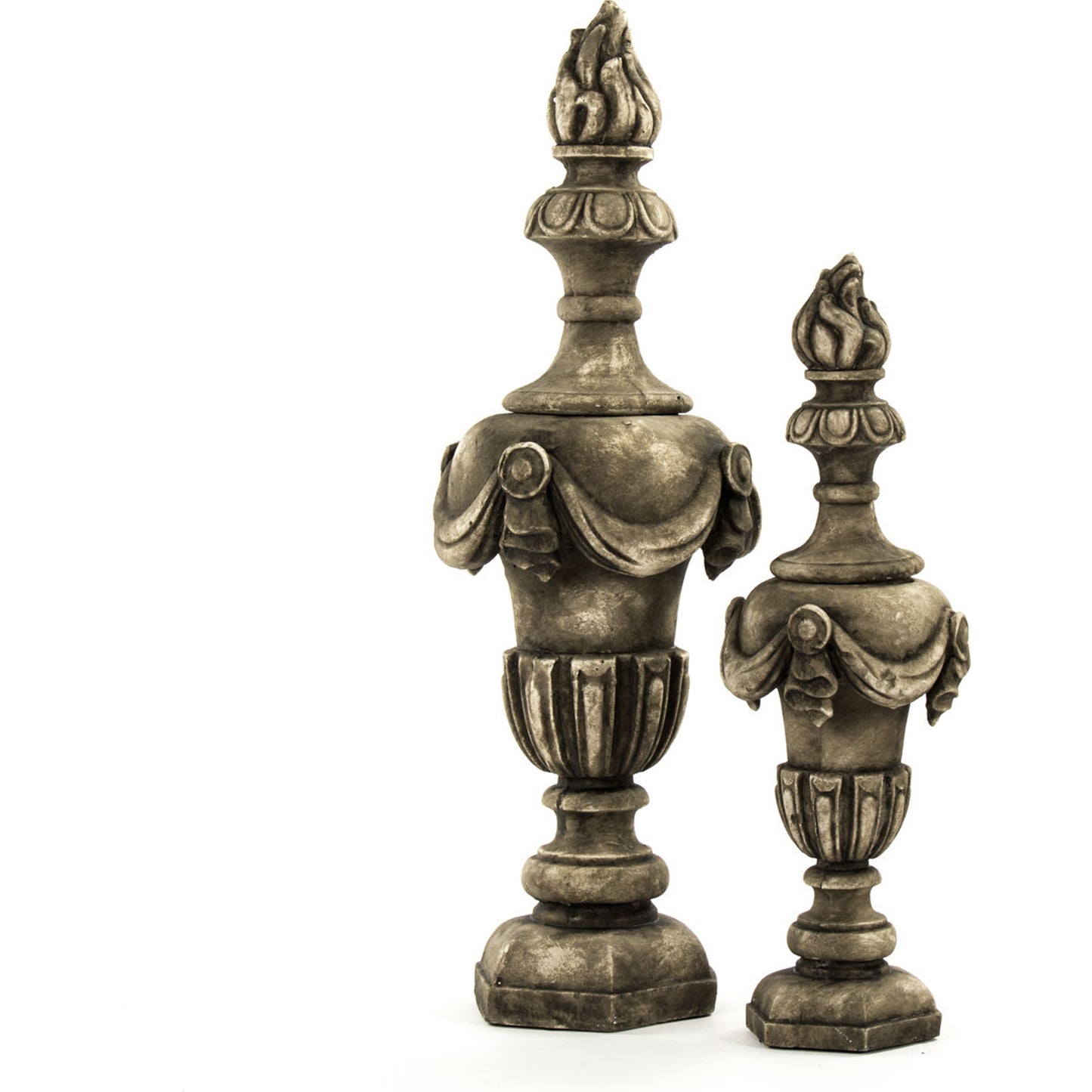 003 S-338198 | Additional Silo | Resin Urn by Zentique in distressed gray and resin. Made from resin in a traditional style.